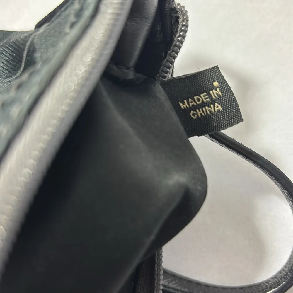 Coach Black Signature Jacquard Swing Pack